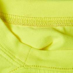 Pre Owned Balenciaga Neon Yellow Jersey The Power Of Dreams T-Shirt S