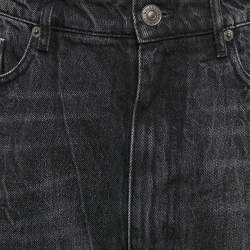 Balenciaga Black Washed Denim Jeans M Waist 33"
