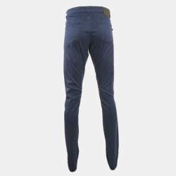 Balenciaga Blue Cotton Gabardine Pants L