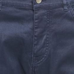 Balenciaga Blue Cotton Gabardine Pants L