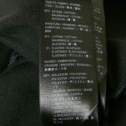 Pre Owned Balenciaga Unifit Black Faded Logo Embroidered Cotton Oversized T-Shirt M