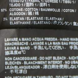 Pre Owned Balenciaga Black Gabardine Cotton Pants L