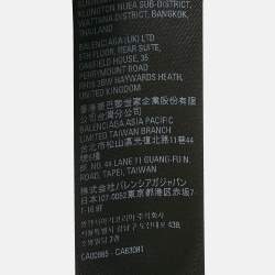 Balenciaga Grey Logo Embroidered Cotton Knit Sweat Shorts S