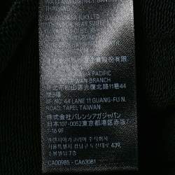 Balenciaga Black Distressed Cotton Archive Series Zip Up Hoodie XS