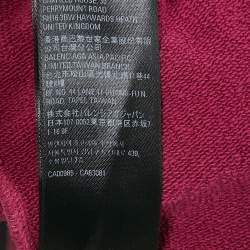 Balenciaga Pink Logo Embroidered Cotton Knit Unisex Shorts S