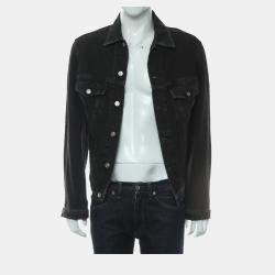 Balenciaga Black Cotton Denim Jacket IT Women 44