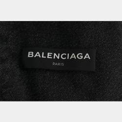Balenciaga Black Cotton Denim Jacket IT Women 44