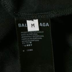 Pre Owned Balenciaga Limited Edition Black Dubai Print Jersey Crewneck T-Shirt M