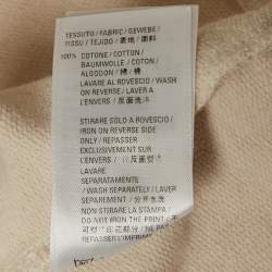 مملوكة مسبقًا Balenciaga Unisex Beige Retail Therapy Print Cotton Hoodie L