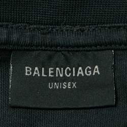 Balenciaga Unisex Green Checks Distressed Cotton T-shirt and Shirt L