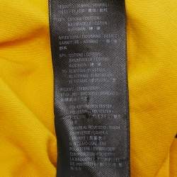 Balenciaga Unisex Yellow Logo Embroidered Jersey T-Shirt XXS