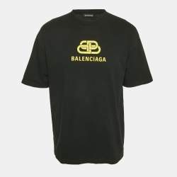 Balenciaga Black Symbolic Logo Printed Oversized T-Shirt XS
