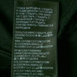 Balenciaga Black Logo Print Cotton Round Neck T-Shirt M