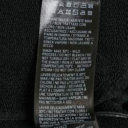 Pre Owned Balenciaga Black Cotton Knit Logo printed Shorts M