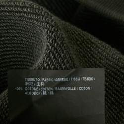Balenciaga Grey Cotton Pocket Detail Oversized Hoodie S
