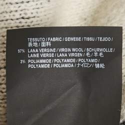 Balenciaga Black All Over Pattern Rib Knit Turtleneck Oversized Sweater M
