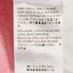 Balenciaga White I Love You Printed Cotton Oversized Distressed T-Shirt M