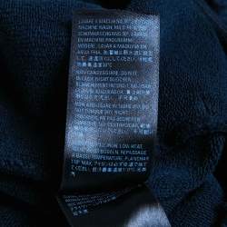Balenciaga Unifit Navy Blue Cotton Knit Campaign Distressed Shorts M