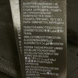 Pre Owned Balenciaga Unisex Black Knee Ripped Denim Straight Leg Jeans S Waist 31"