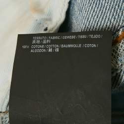 Pre Owned Balenciaga Blue Faded Blue Denim Shorts M Waist 31"