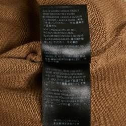 Pre Owned Balenciaga Brown Cotton Oversized Hoodie M