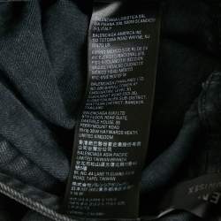 Pre Owned Balenciaga Unisex Grey Faded Denim Shorts M Waist 29"