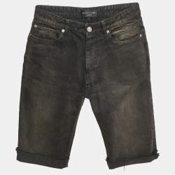 Balenciaga Unisex Grey Faded Denim Shorts M Waist 29"