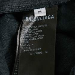 Pre Owned Balenciaga Unisex Grey Faded Denim Shorts M Waist 29"