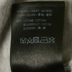 Pre Owned Balenciaga Grey Melange WFP Print Jersey T-Shirt XS