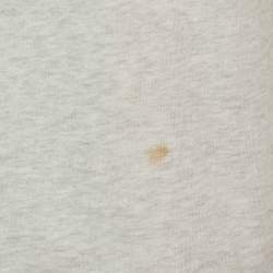 Pre Owned Balenciaga Grey Melange WFP Print Jersey T-Shirt XS