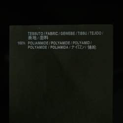 Pre Owned Balenciaga Black Logo Print Nylon Oversized Wind Breaker Jacket M