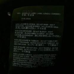 Pre Owned Balenciaga Black Leather and Shearling Oversized Jacket L