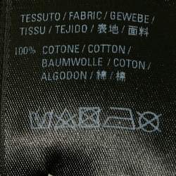 Pre Owned تي شيرت بالنسياغا رقبة مستديرة واسع طباعة سينرز قطن أسود مقاس متوسط