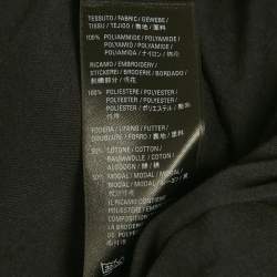 Pre Owned Balenciaga Navy Blue Logo Embroidered Synthetic Track Pants XXL  