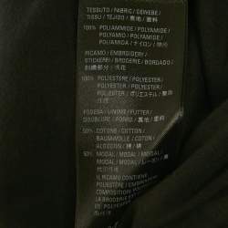 Pre Owned Balenciaga Navy Blue Logo Embroidered Synthetic Track Pants XXL  