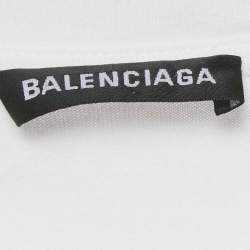 Pre Owned Balenciaga White Political Campaign Print Cotton T-Shirt  XXS