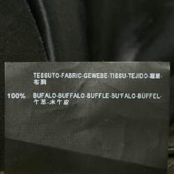 Pre Owned Balenciaga Black Suede Bomber Jacket L