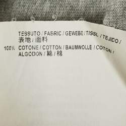 Pre Owned Balenciaga Grey Political Campaign Print Jersey T-Shirt XS