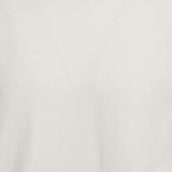 Pre Owned Balenciaga White Logo Embellished Cotton T-Shirt S