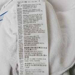 Pre Owned Balenciaga Unisex Grey Distressed Jersey Upside Down T-shirt L