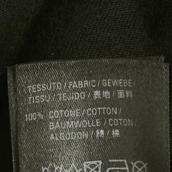 Pre Owned Balenciaga Black BB Logo Pixel Print Cotton T-Shirt XS  