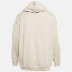 مملوكة مسبقًا هودي بنسياغا قطن تريكو بطبعة حقوق الطبع والنشر لون بيج للجنسين مقاس كبير (لارج)