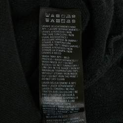 مملوكة مسبقًا هودي بالنسياغا قطن مطبوع عليه شعار أسود كبير جدًا<|disc_score|>1