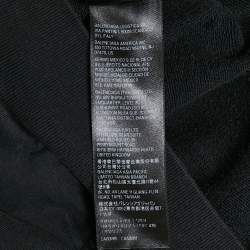 مملوكة مسبقًا هودي بالنسياغا قطن مطبوع عليه شعار أسود كبير جدًا<|disc_score|>1