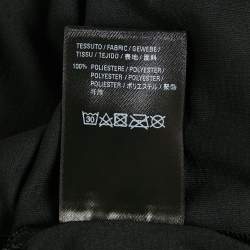 مملوكة مسبقًا Balenciaga Activewear Black Logo Print Jersey Long Sleeve T-Shirt M