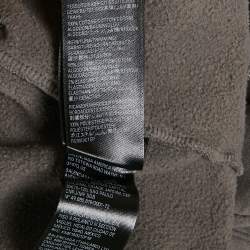 مملوكة مسبقًا Balenciaga Unisex Grey Cotton Distressed Zip-Up Hoodie L