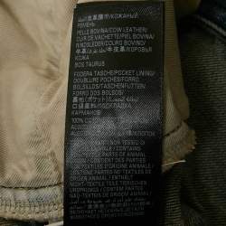 مملوكة مسبقًا Balenciaga Unisex Blue Ripped Denim Belted Jeans M/Waist 32"