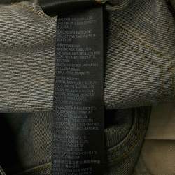 مملوكة مسبقًا Balenciaga Unisex Blue Ripped Denim Belted Jeans M/Waist 32"