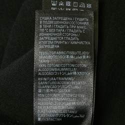 Pre Owned تي شيرت بالنسياغا إصدار محدود أرشيف الموسيقى أسود جيرسي بمظهر بالٍ مقاس متوسط - ميديوم