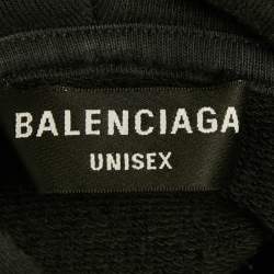 مملوكة مسبقًا Balenciaga Unisex Black BB Icon Cotton Hoodie S